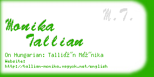 monika tallian business card